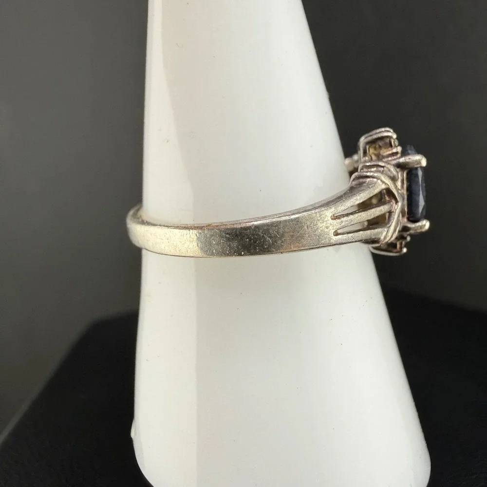 NVC Nataliya V Collister Sterling Silver Ring Dark Blue  Size 8.5